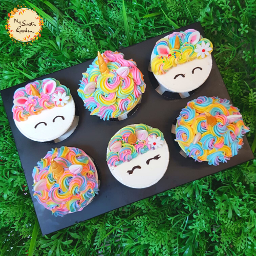 Assorted Unicorn Themed Artistic Cupcake