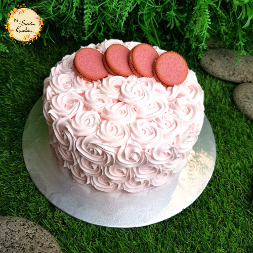 Sakura Peach Cookie "Surprise" Cake