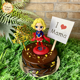 DIY Leaf Patterned Cake Base