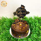 DIY Leaf Patterned Cake Base