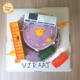 DIY Bus Themed Road Cake Design