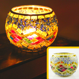 Decorative European Mosaic Glass Bowl Ornament