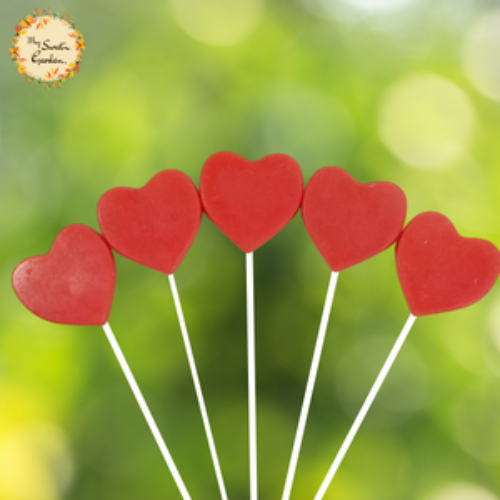 Hearts and Lollipops Themed Candle