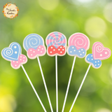 Hearts and Lollipops Themed Candle