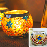 Decorative European Mosaic Glass Bowl Ornament