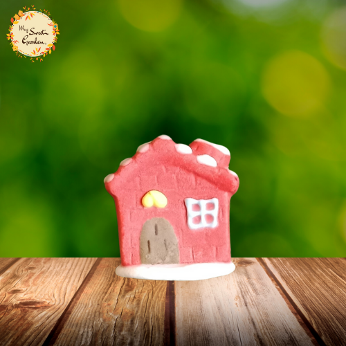 Christmas Gingerbread House Fondant Topper