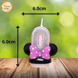 Mouse Ears with Ribbon Numbered Candle