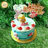 DIY Watercolor Ombre Cake Base B