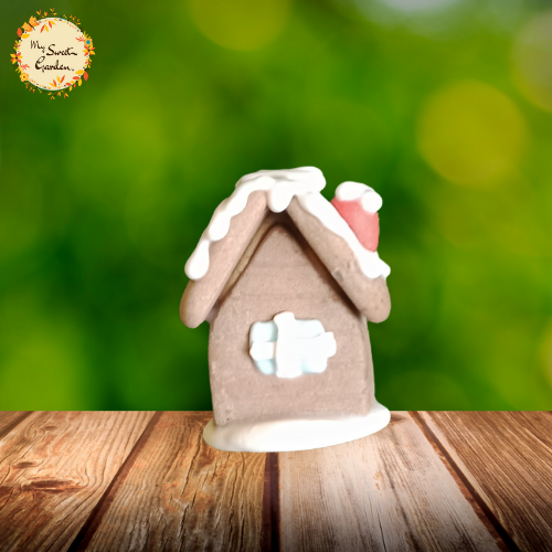 Christmas Gingerbread House Fondant Topper