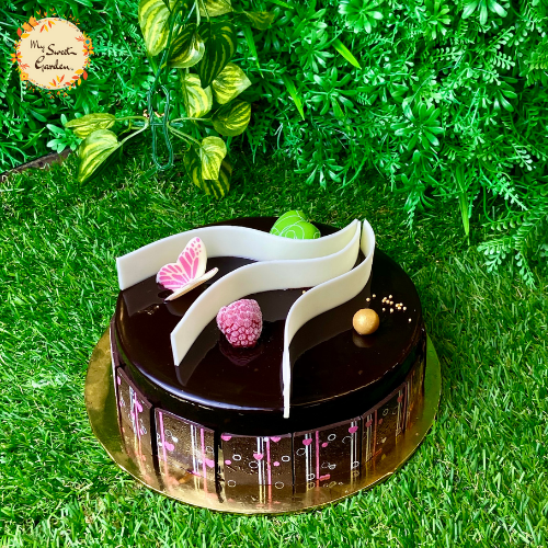 Chocolate Truffle Mousse Cake with Berries