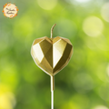 Metallic Hearts and Stars Themed Candle