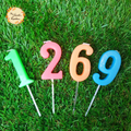 Colourful Numbered Candle