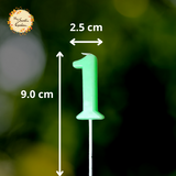 Colourful Numbered Candle