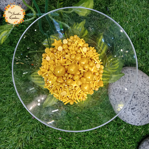 Gold Assorted Shape Candy Topper