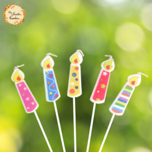 Party Candles and Hats Themed Candle