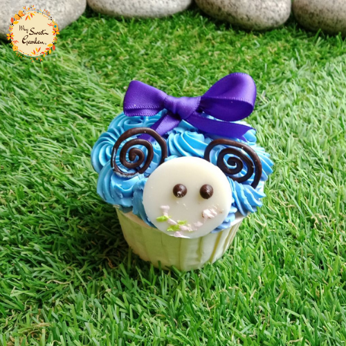 Spiral Sheep Artistic Cupcake