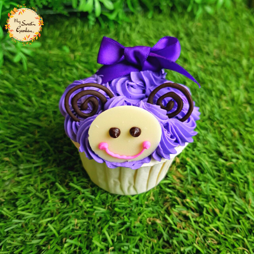 Spiral Sheep Artistic Cupcake