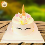 Rose Unicorn Artistic Cake