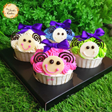 Spiral Sheep Artistic Cupcake