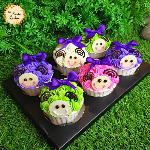 Spiral Sheep Artistic Cupcake