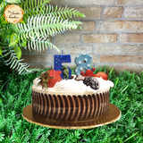 Black Forest Mousse Cake with Fresh Strawberries