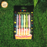 Colourful Flame Themed Candle