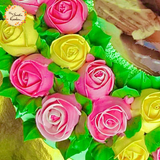 Buttercream Roses Cake Topper