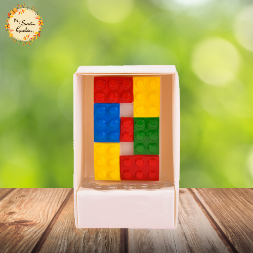 Lego Themed Candle