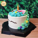 Rose Unicorn Artistic Cake