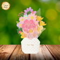 Flower Vase Layered Gift Card