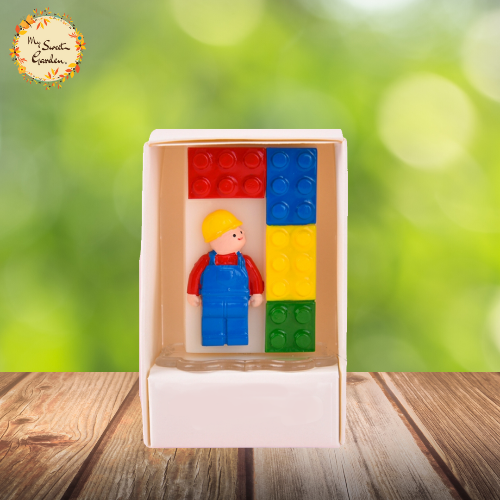 Lego Themed Candle