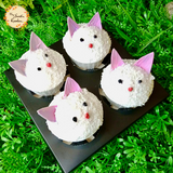 Kitty Cat Artistic Cupcake