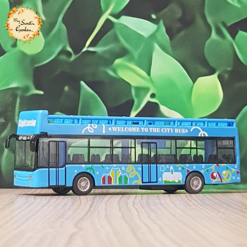 Assorted Colours City Bus Figurine