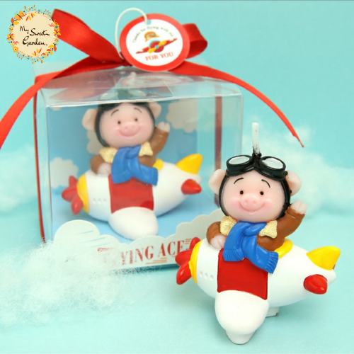 Airplane Themed Candle