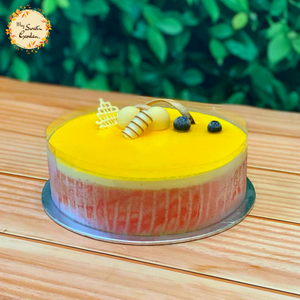 Orangy Mango Cream Cheese Mousse Cake