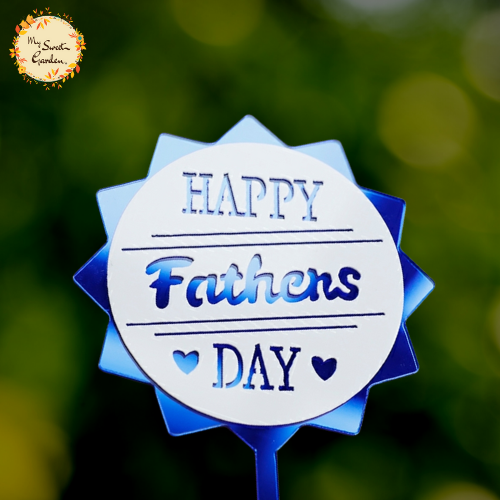 Circular Happy Father's Day Acrylic Insert