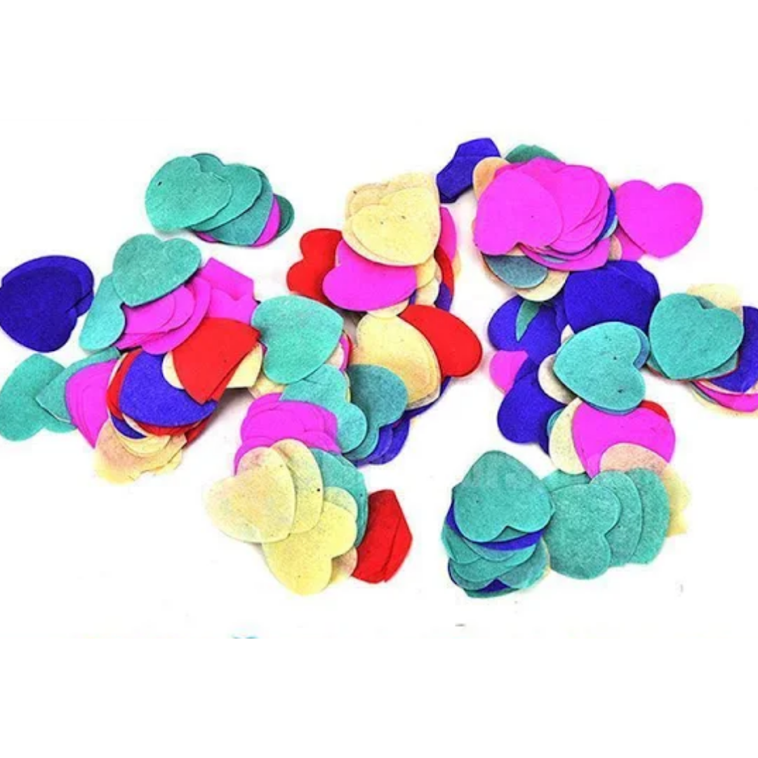 Heart Metallic Confetti