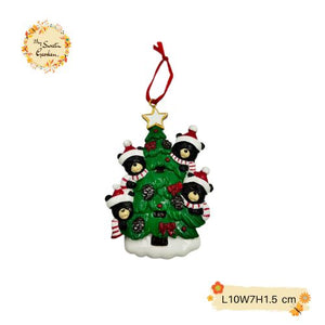 Christmas Tree 2D Porcelain Magnets & Christmas Tree Hanging Decorations
