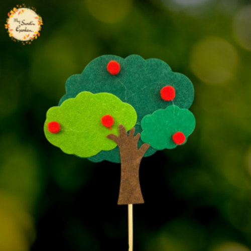 Red Fruit Tree Felt Insert