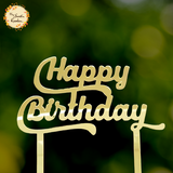 Cursive Happy Birthday Acrylic Insert