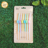 Straw Pastel Colour Themed Candle