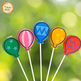 Balloons Themed Candle