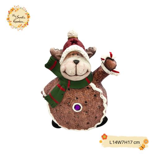 Christmas Reindeer LED Ceramic Decorations