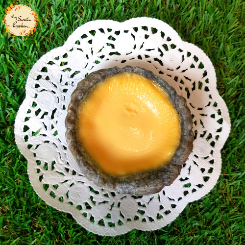 Charcoal Baked Egg Tart