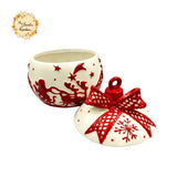 Christmas Gift Box Porcelain Containers with Lid