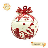 Christmas Gift Box Porcelain Containers with Lid