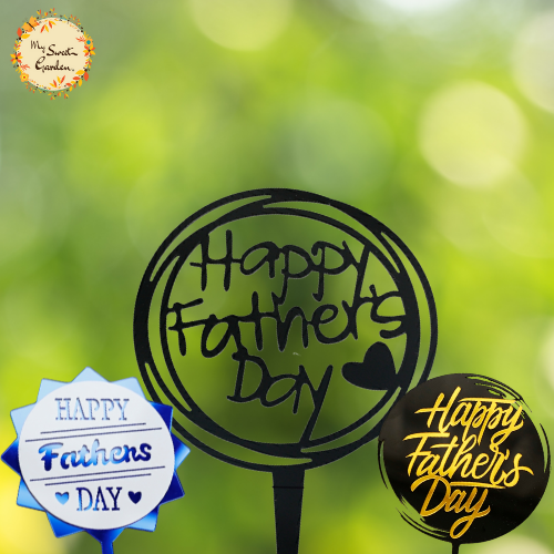Circular Happy Father's Day Acrylic Insert