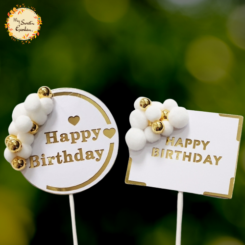 Classy Bell Happy Birthday Paper Insert