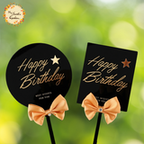 Classy Bow Happy Birthday Acrylic Insert