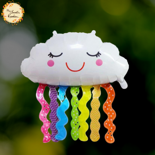 Cloud Rainbow Tassels Foil Balloon